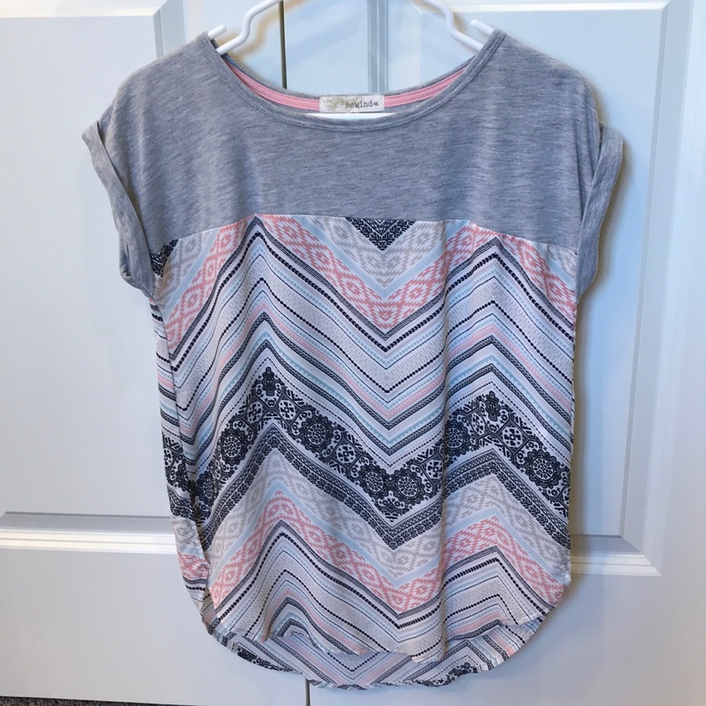 Short Sleeve Flutter Top